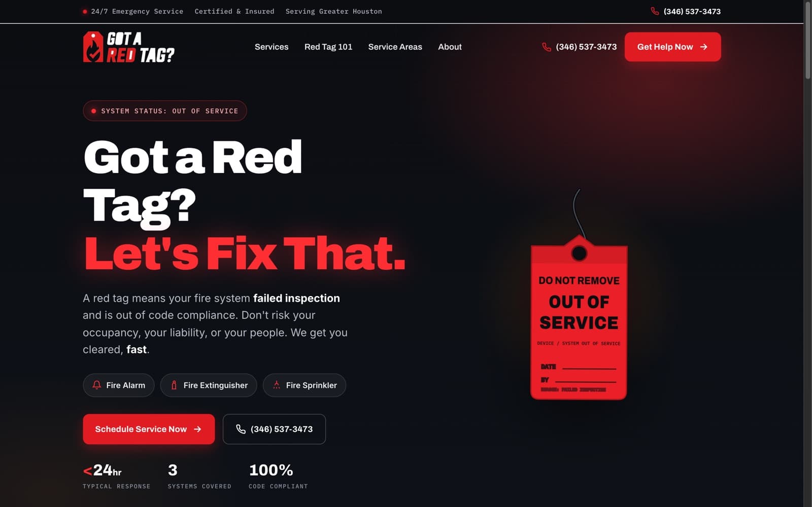 gotaredtag.com — homepage