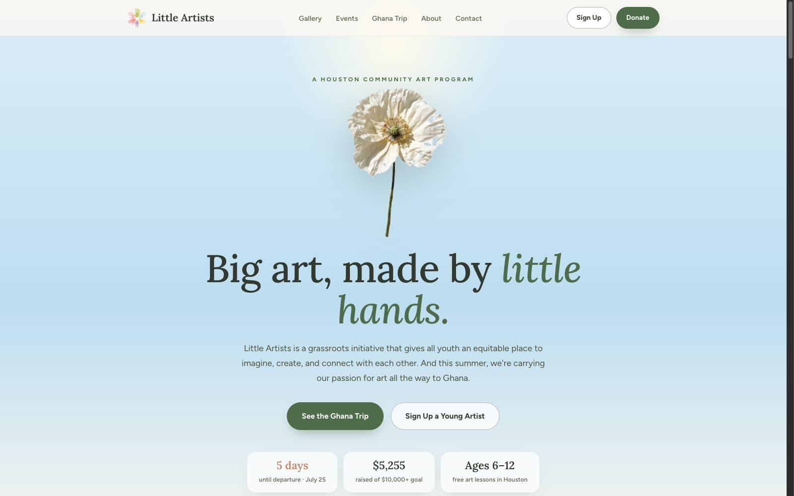 Little Artists — homepage